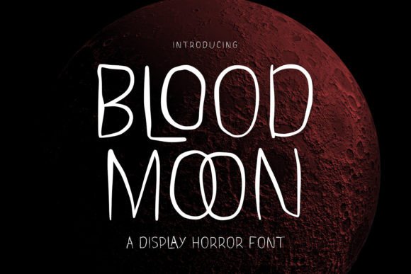 Blood Moon: A Bold Display Font for Crafters and Product Designers