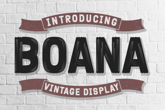 Boana: A Vintage-Inspired Display Font That Brings Retro Charm to Brand Design