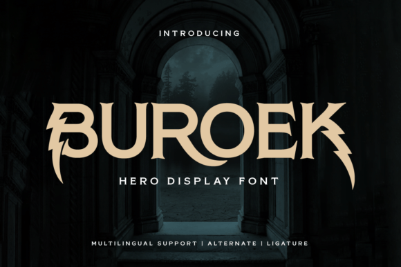 Buroek: A Bold Display Font for Web Designers