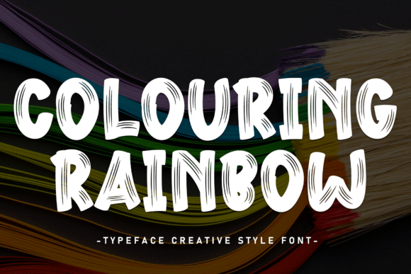 Colouring Rainbow: A Playful Display Font for Digital Design