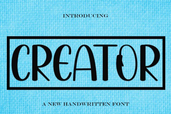 Creator: A Modern Handwritten Display Font for Web Design