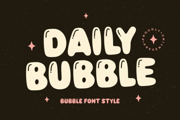 Daily Bubble: A Bold Retro Font for Crafters