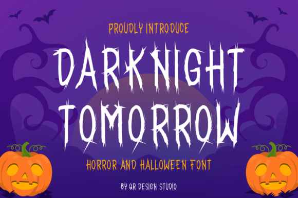 Darknight Tomorrow: A Unique Display Font for Crafters and Makers