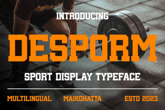 Desporm: A Dynamic Display Font for Modern Web Design
