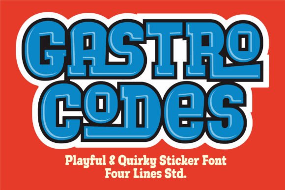 Gastro Codes: A Bold Display Font for Editorial Charm