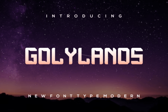 Golylands: A Bold Display Font for Modern Editorial Design