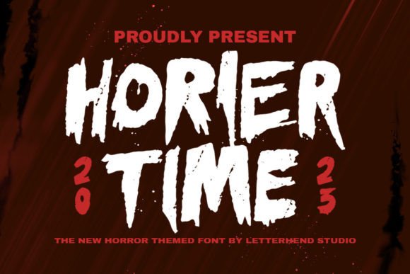 Horier Time: A Bold Display Font That Elevates Horror-Inspired Branding