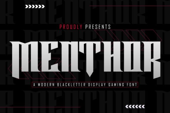 Menthor: A Bold Display Font for Business Branding