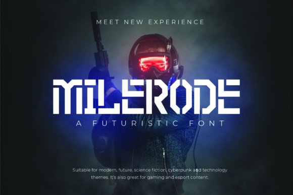 Milerode: A Futuristic Calligraphy Font for Modern Editorial Design