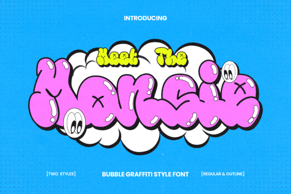 Monsie: A Nostalgic Bubble Font for Modern Editorial Design