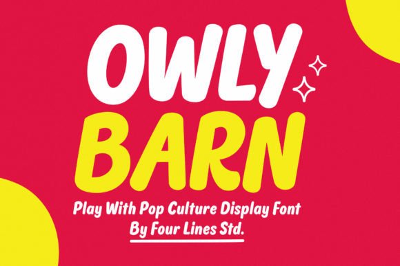Owly Barn: A Joyful Display Font for Modern Branding Projects