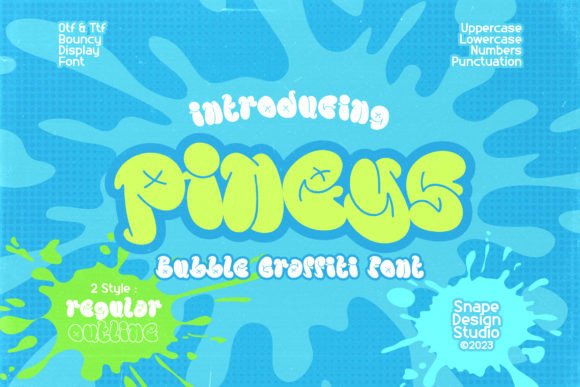 Pineys: A Nostalgic Display Font for Modern Editorial Design