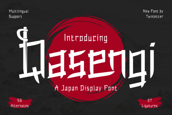 Qasengi: A Stylish Display Font for Modern Web Design Projects
