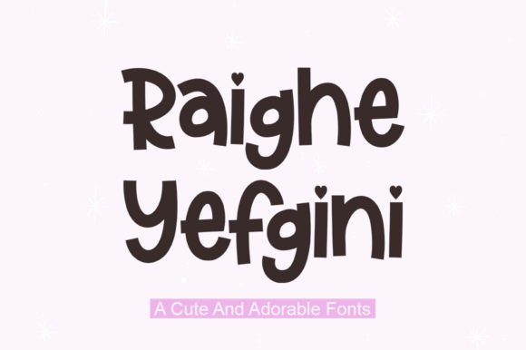 Raighe Yefgini Font: A Handwritten Touch for Campaign Graphics