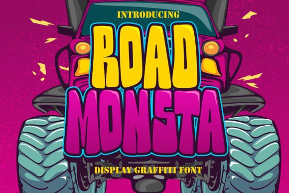 Road Monsta: A Bold Display Font for Impactful Digital Marketing