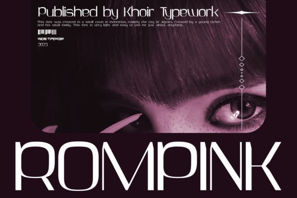Rompink: A Futuristic Display Font for Modern Campaign Design