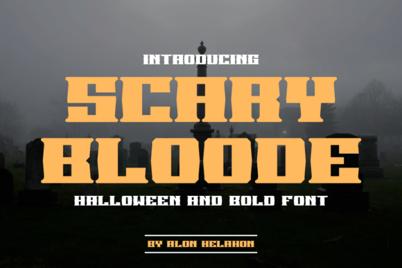 Scary Bloode Font: A Bold Display Typeface for High-Impact Campaign Visuals