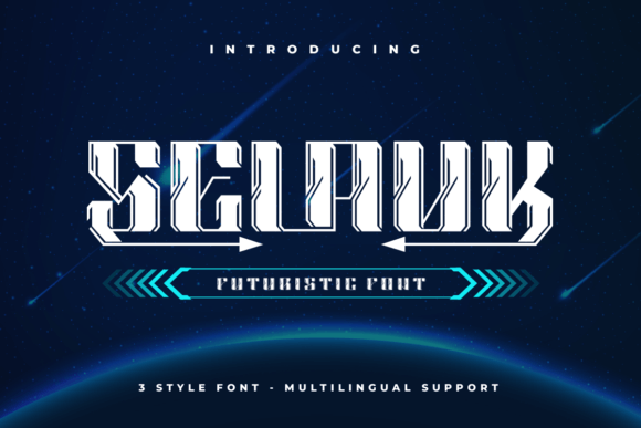 Selauk: A Futuristic Display Font for Bold Campaign Typography