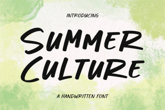 Summer Culture Font: A Handwritten Touch for Digital Design