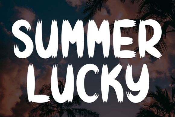 Summer Lucky: A Sweet Display Font for Editorial Design and Digital Publishing