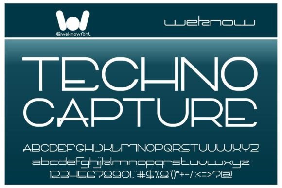 Techno Capture: A Bold Display Font for Crafters and Makers