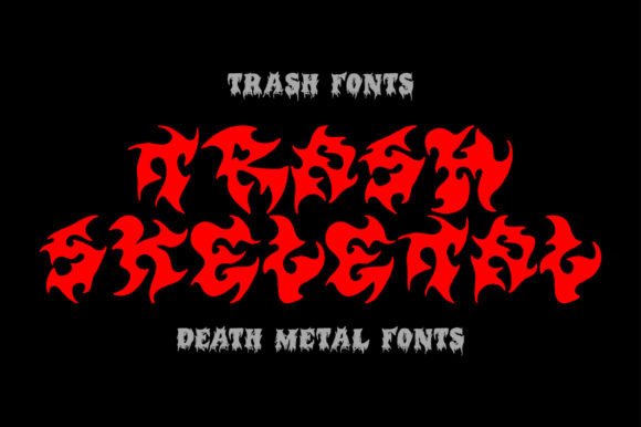 Trash Skeletal: A Bold Display Font for Editorial Impact