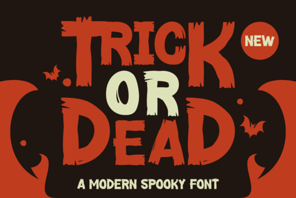 Trick or Dead Font: A Bold Display Typeface for Halloween-Themed Web Design