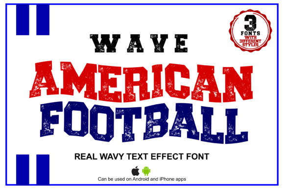 Wave American Football: A Bold Display Font for Modern Web Design Projects