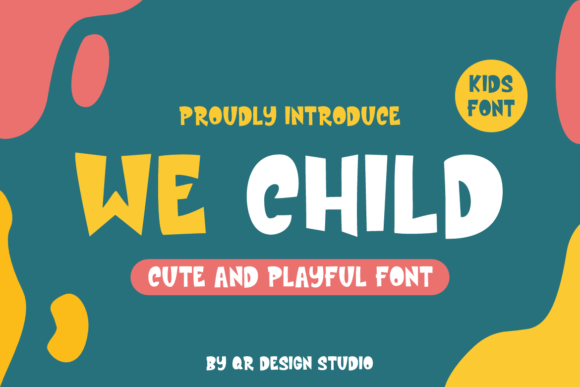 We Child: A Whimsical Display Font for Editorial Design and Digital Publishing