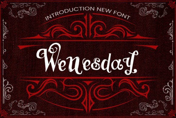 Wenesday Vintage: A Bold Display Font for Handmade Labels, Invitations & More